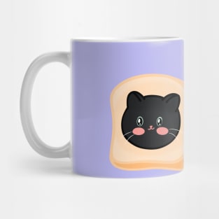 Black Cat Loaf Bread Mug